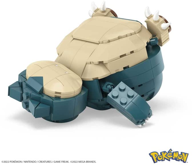 Mega Brands Snorlax building set contains 256 bricks for creative construction