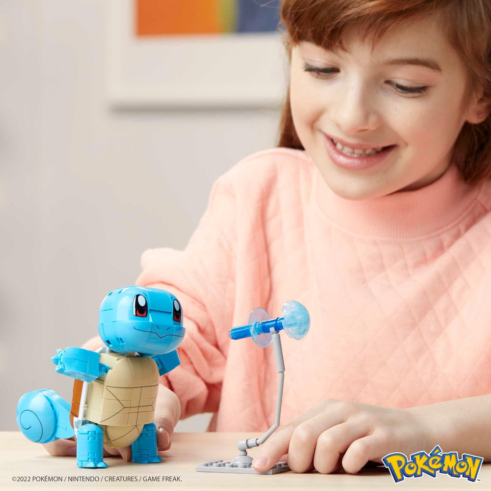 Mega Brands Squirtle articulated poseable model for dynamic battles