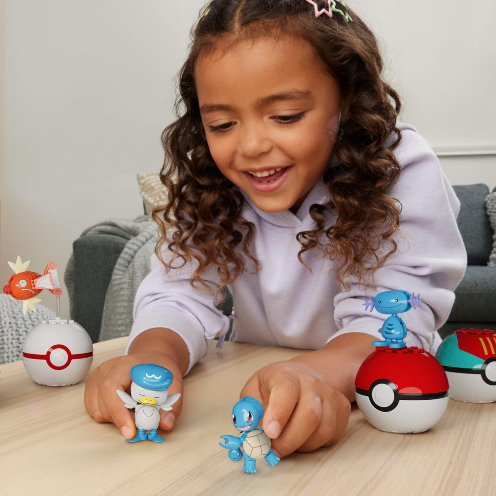 Mega Brands water type Magikarp figure, bright colors for storytelling and collection