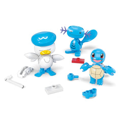 Mega Brands water type Shellder figure, compact design for quick setups and display