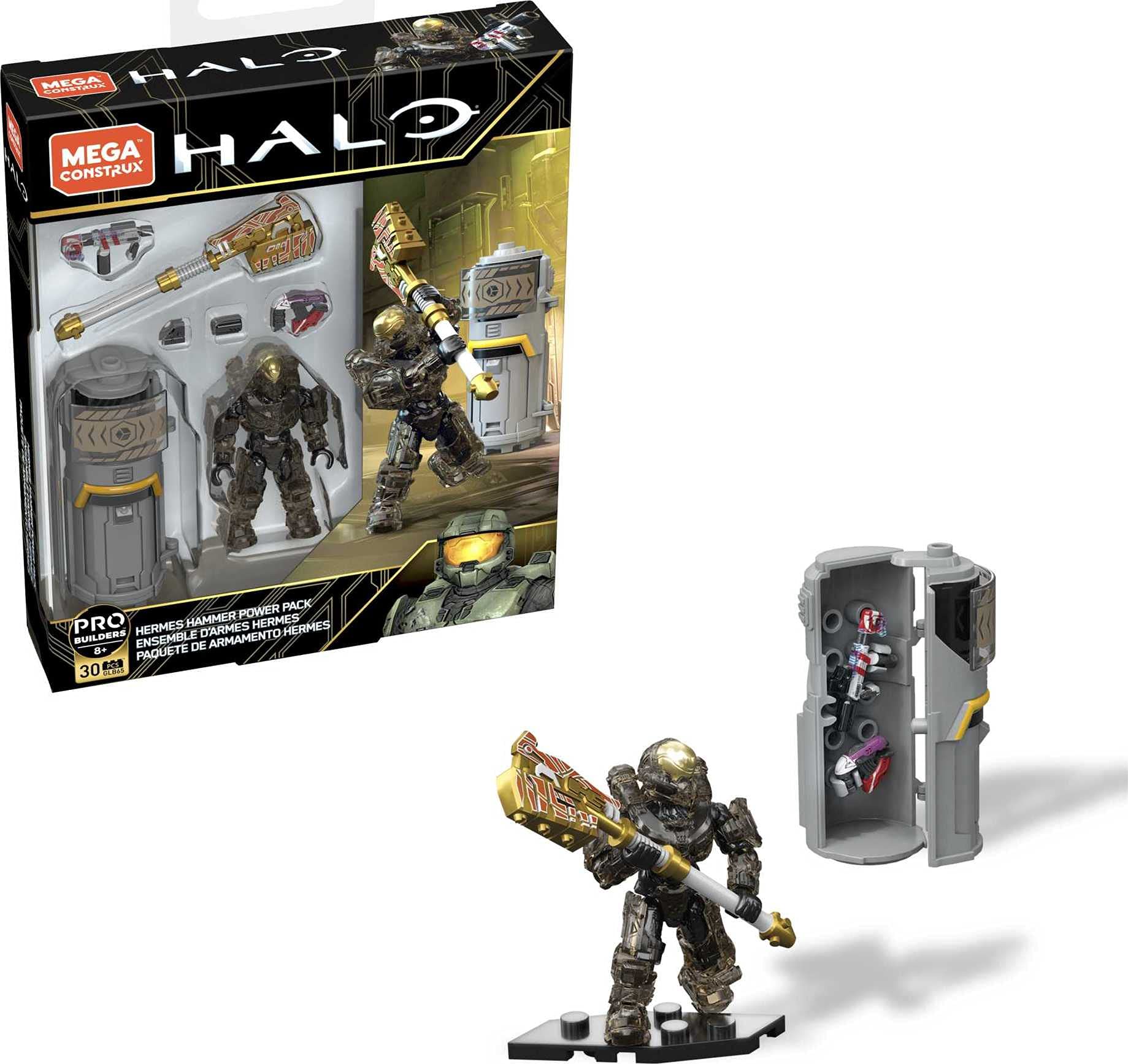 Mega Construx Halo Weapons Pack hero figure for dynamic posing and display.