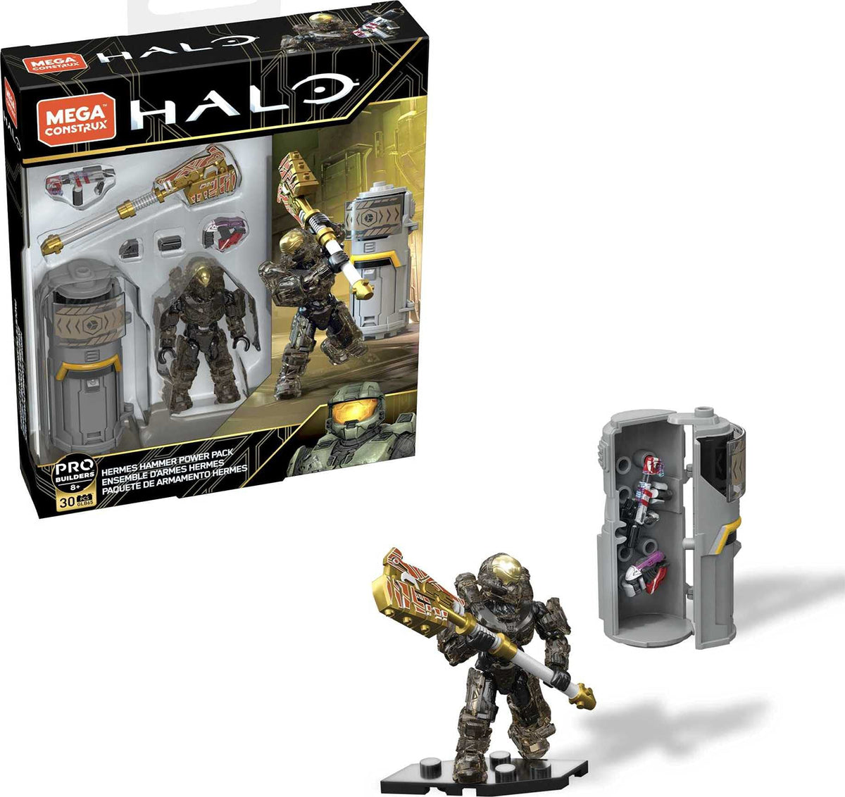 Mega Construx Halo Weapons Pack hero figure for dynamic posing and display.