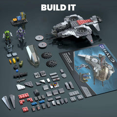 Mega Halo Arctic Burn Wasp cockpit door opens for interactive piloting