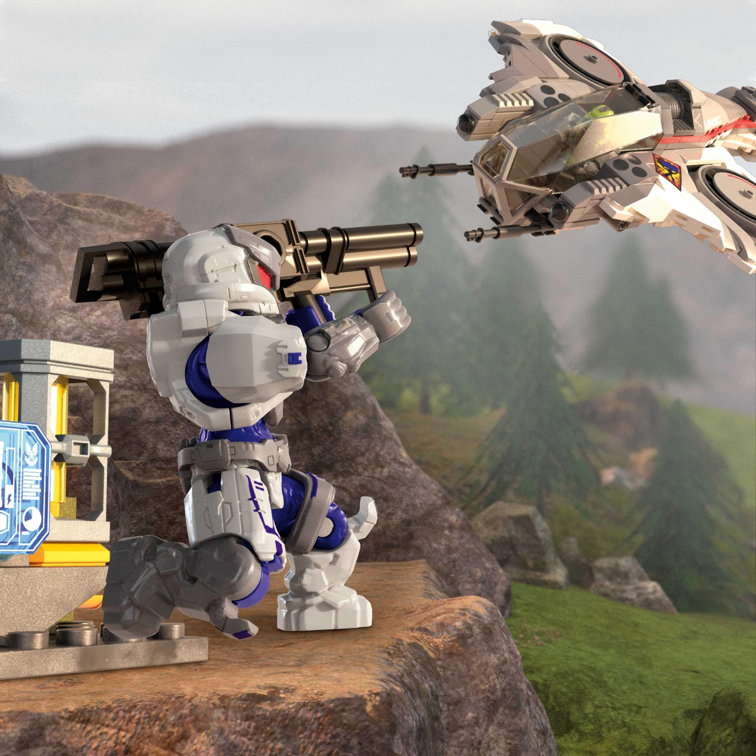 Mega Halo Arctic Burn Wasp dual engines visible for dynamic motion