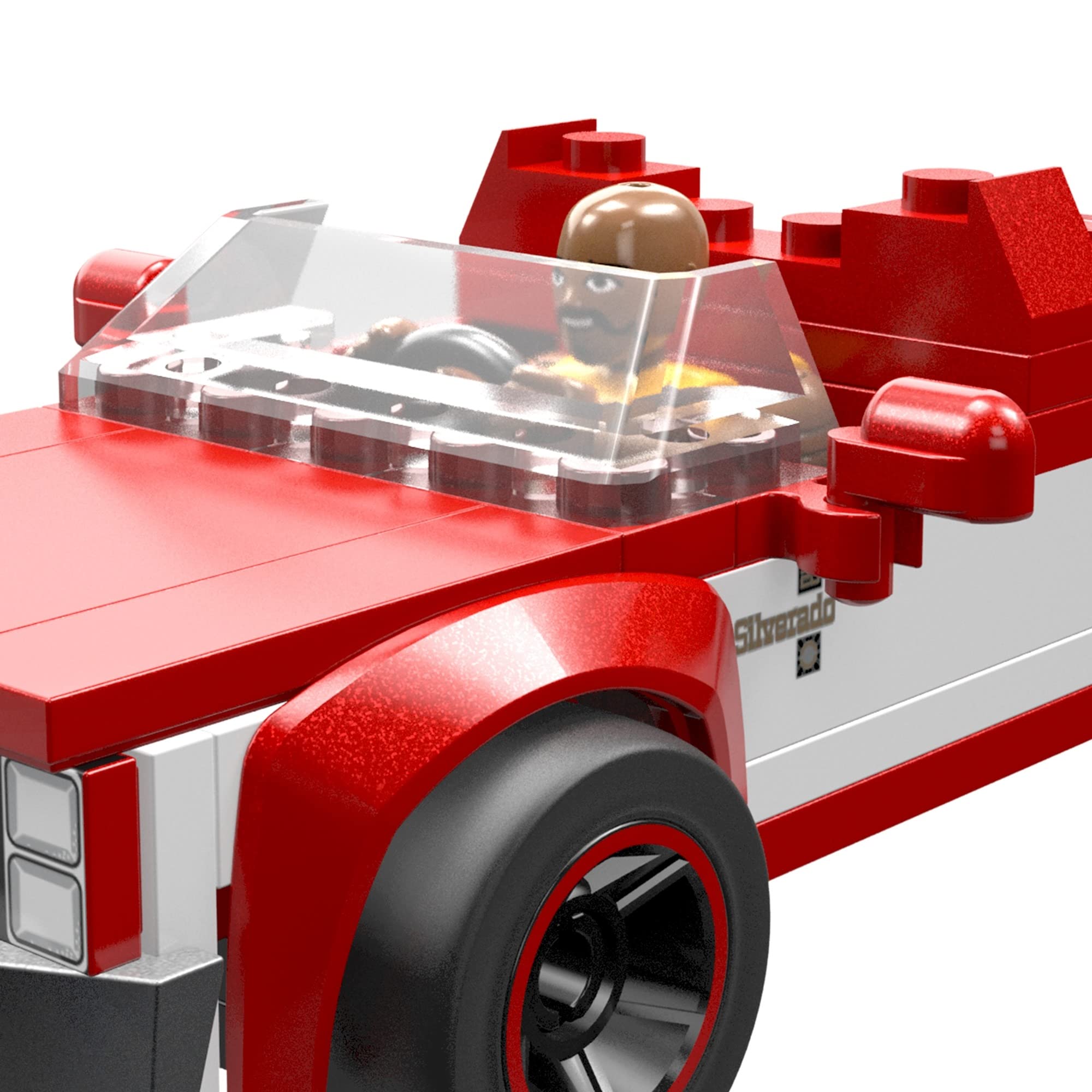 Mega Hot Wheels truck bed and front grill details enhance realism
