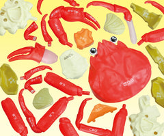 Megahouse Crab Puzzle close-up shows detailed figures of shell segments.