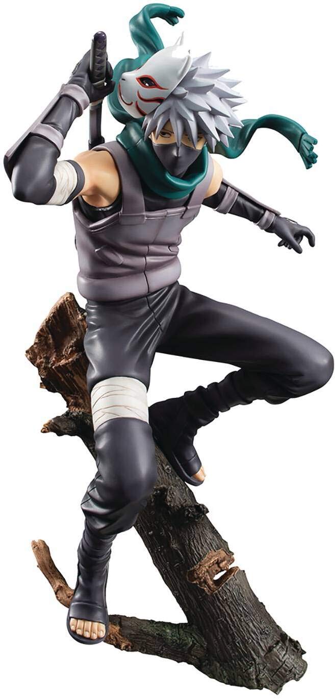 Megahouse G.E.M. Naruto Kakashi Anbu Repeat figure on base stand for display