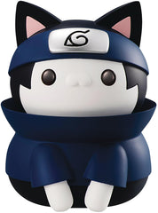 Megahouse Naruto Nyanto Sasuke figure front view for shelf display.