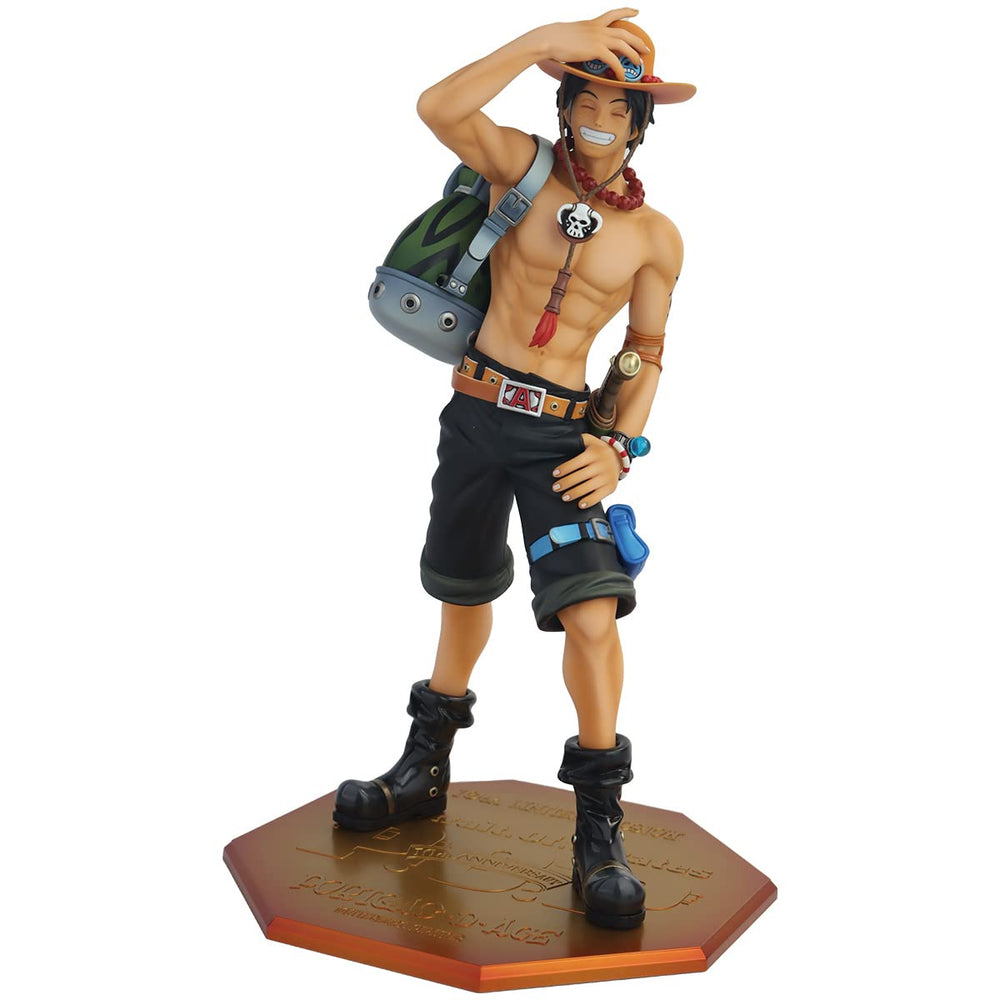 Megahouse Portgas D. Ace Neo-DX 10th figure on stand for display collection