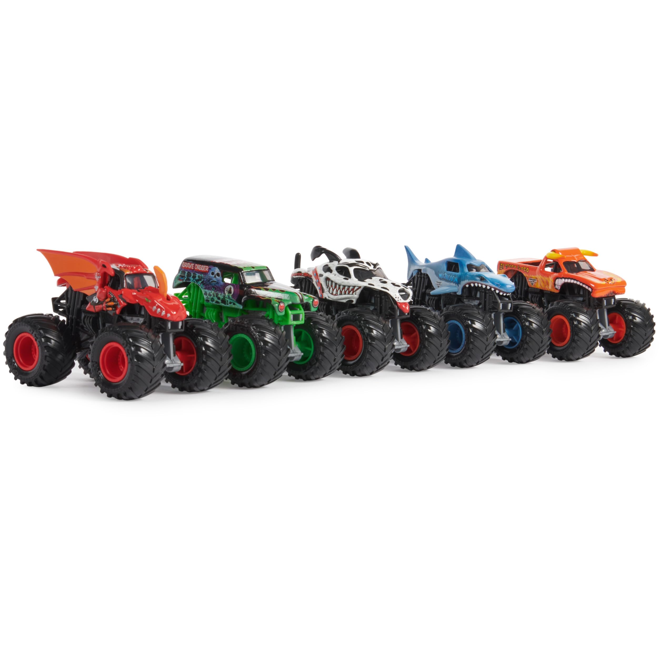Megalodon 1:64-scale truck with sea-inspired art for imaginative battles.