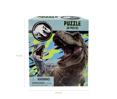 Megatoys Jurassic World water bottle with cap handle for on-the-go hydration.