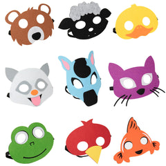 MegeFul brown bear mask for kids; durable felt prop for storytelling