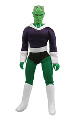 Mego DC Brainiac 50th Anniversary figure posed for display and collection.