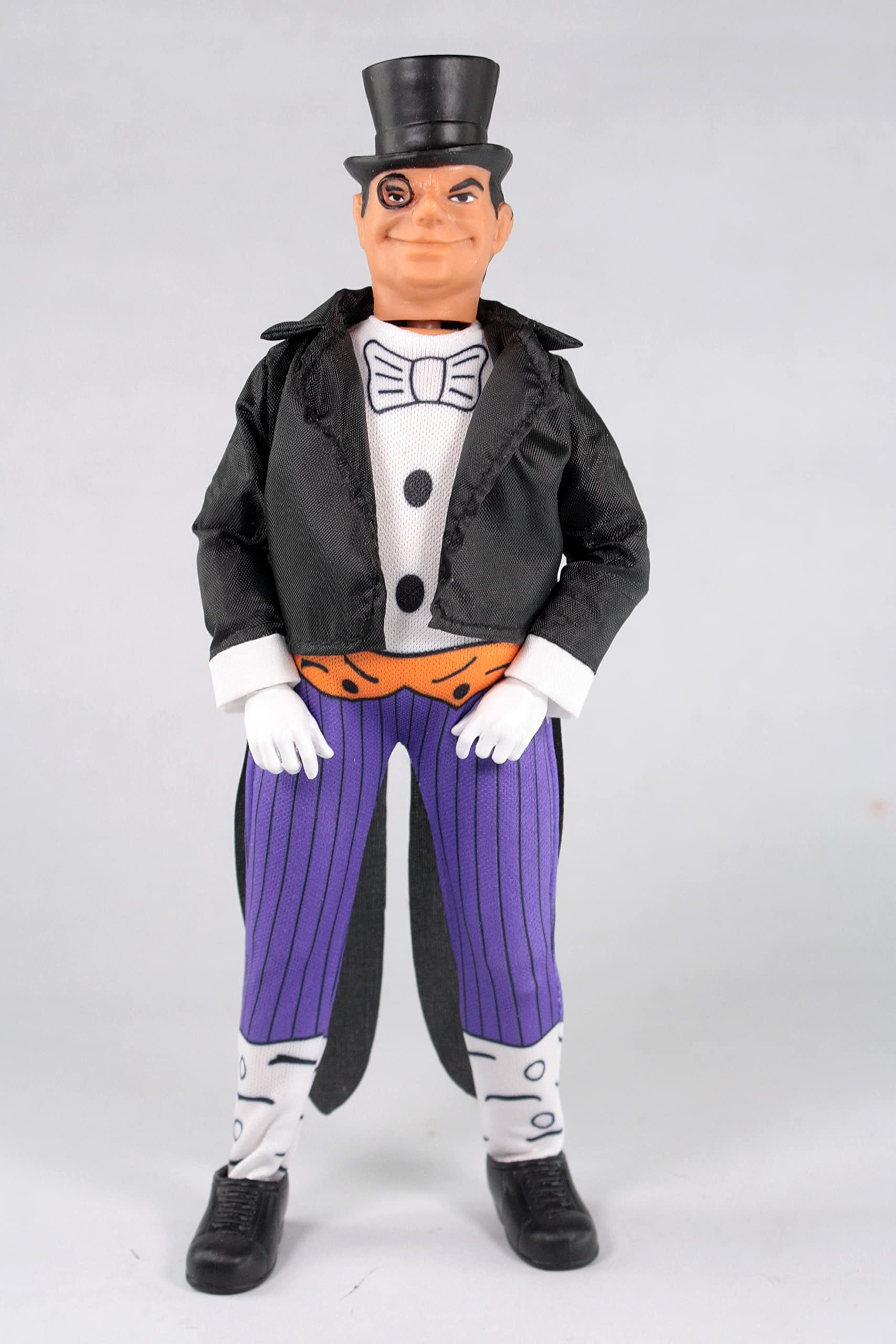 Mego DC Penguin 50th Anniversary 8-Inch figure accessories for authentic display and posing.