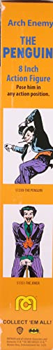 Mego DC Penguin 50th Anniversary 8-Inch articulation close-up highlights 26 joints.