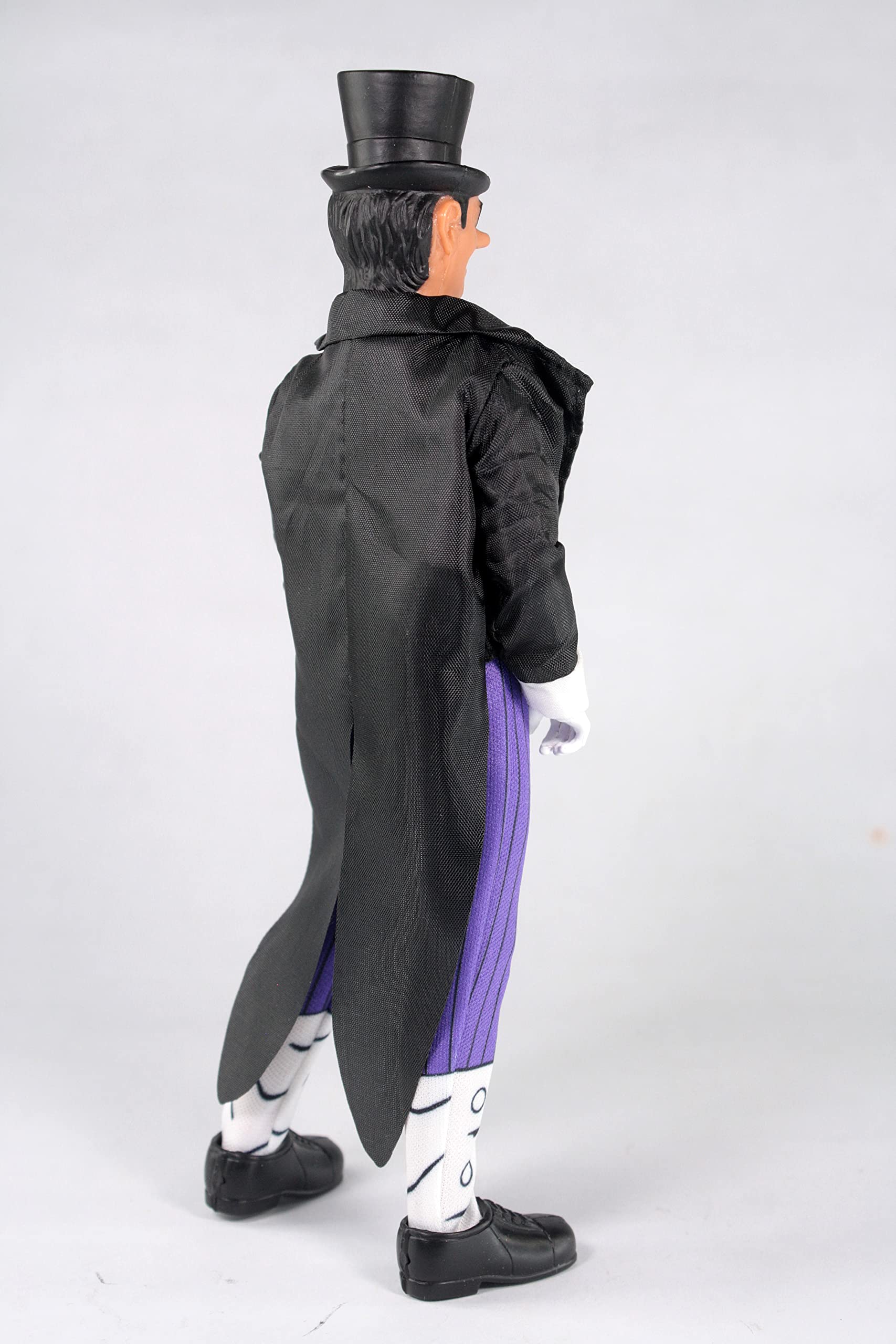 Mego DC Penguin 50th Anniversary 8-Inch figure pose-ready for dynamic display.