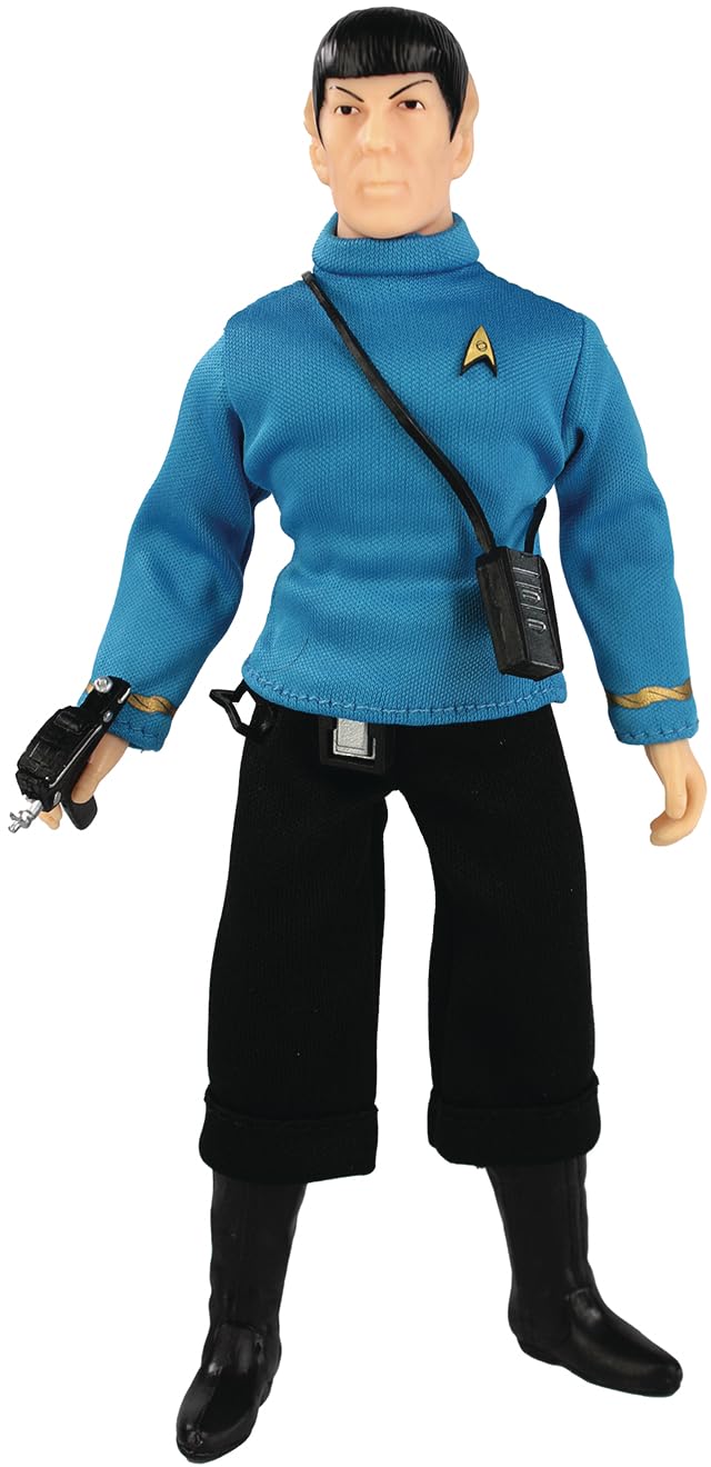 Mego Star Trek Spock 8-inch figure front view, ideal for display collections.
