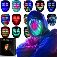 MEGOO Led Mask gesture sensing enables hands-free control for dynamic performances