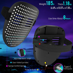 MEGOO Led Mask large eye holes improve visibility and expression during parties