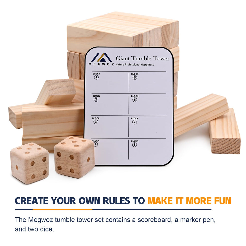 Megwoz family game suitable for all ages for gatherings and backyard fun