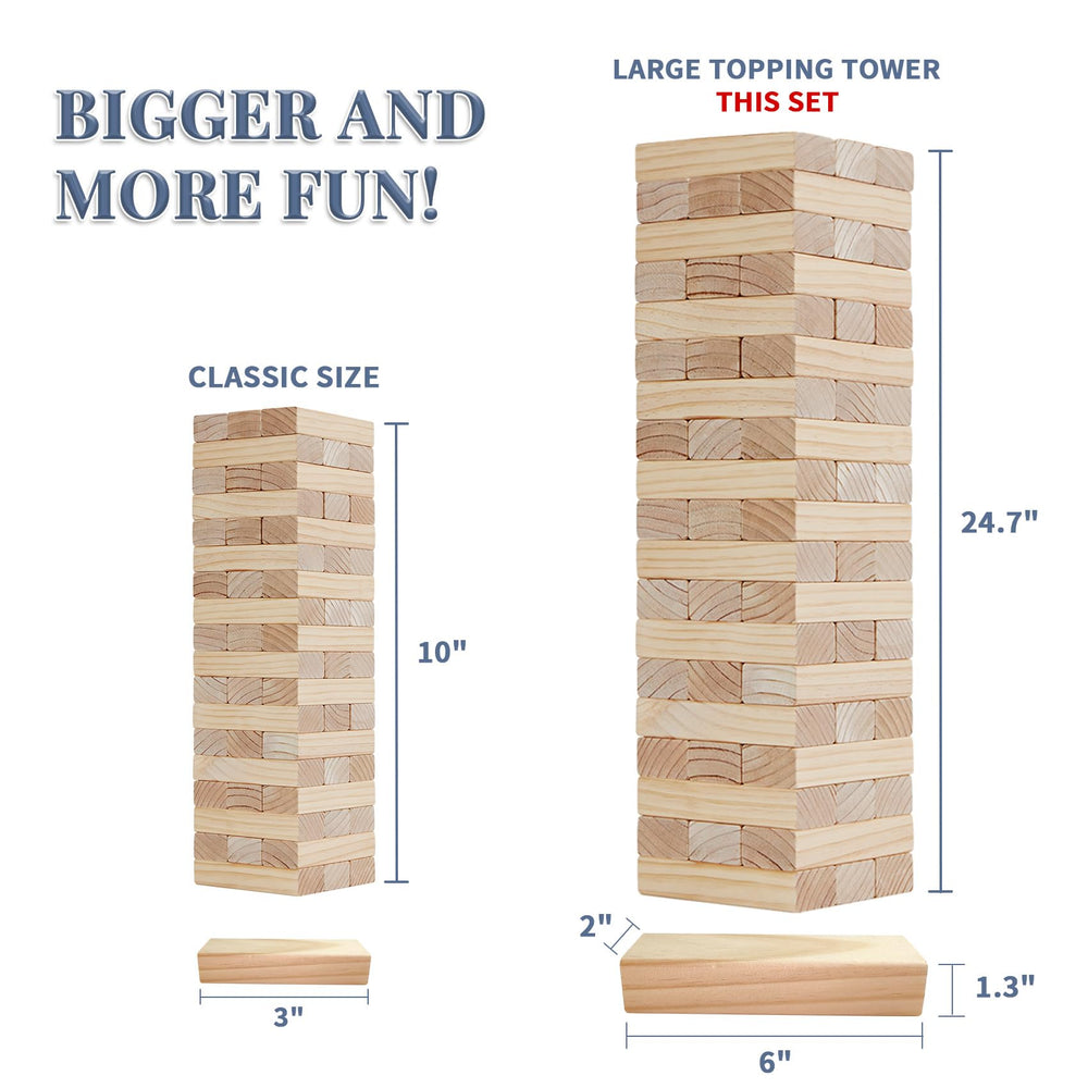 Megwoz pine wood blocks from New Zealand for durable, splinter-free stacking