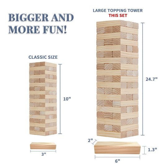 Megwoz pine wood blocks from New Zealand for durable, splinter-free stacking