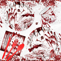 MEHOFOND red forks and knives for quick cleanup and cohesive color