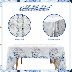 MEHOFOND tablecloth 9x4.5ft for elegant coverage.