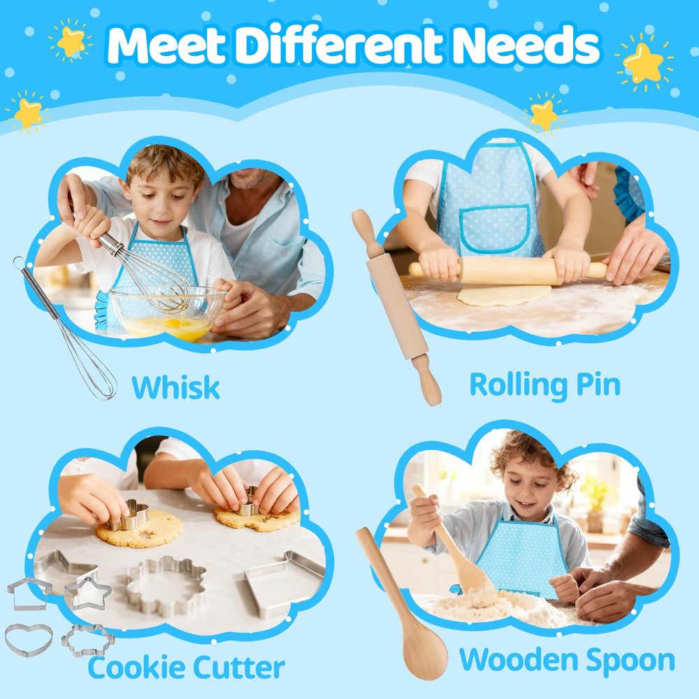 MEIDAYAI hand mixer fits small hands for pretend baking sessions.