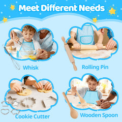MEIDAYAI hand mixer fits small hands for pretend baking sessions.