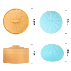 Meiest mini steamer with dumplings, desk-friendly sensory accessory.