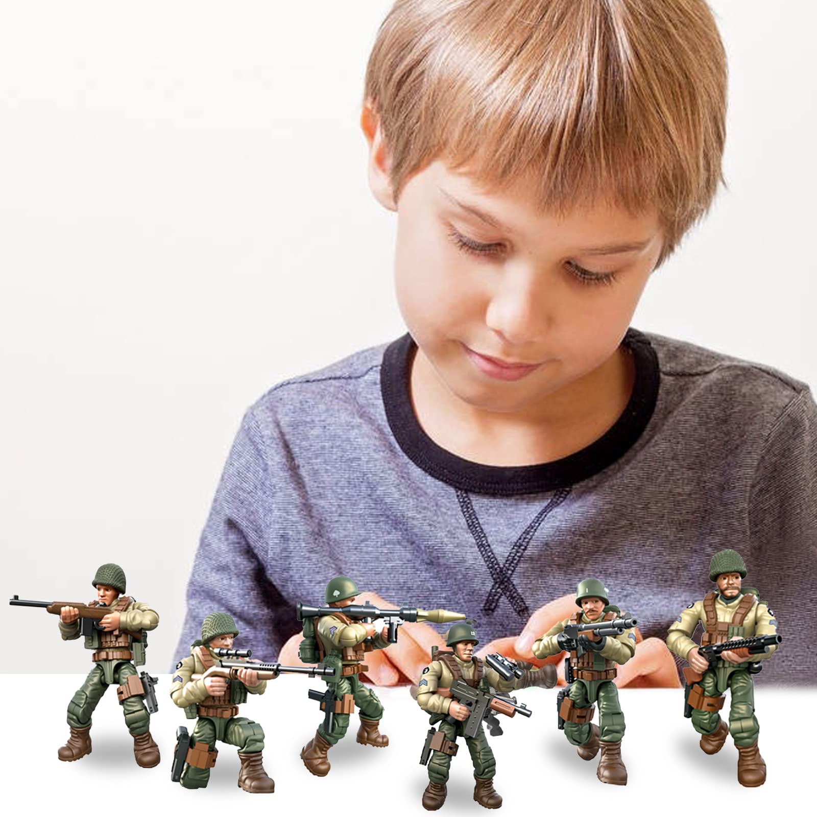 MEIEST accessories and weapons enhance pretend warfare play and display options