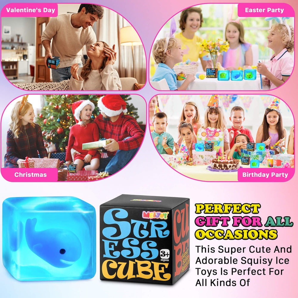 Meijoy Stress Cube size 5.5 cm is easy to grip and portable