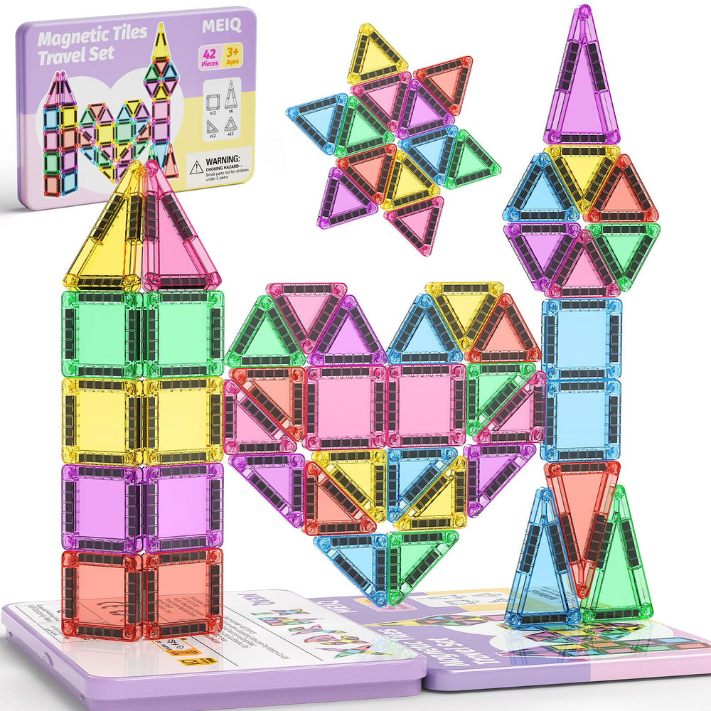 Hands-on MEIQ building fosters problem solving and fine motor skills.