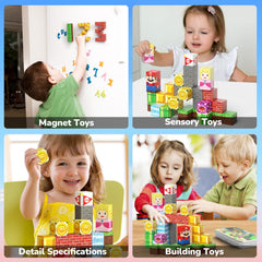 MEIQ blocks form durable play structures, encouraging spatial thinking during playtime.