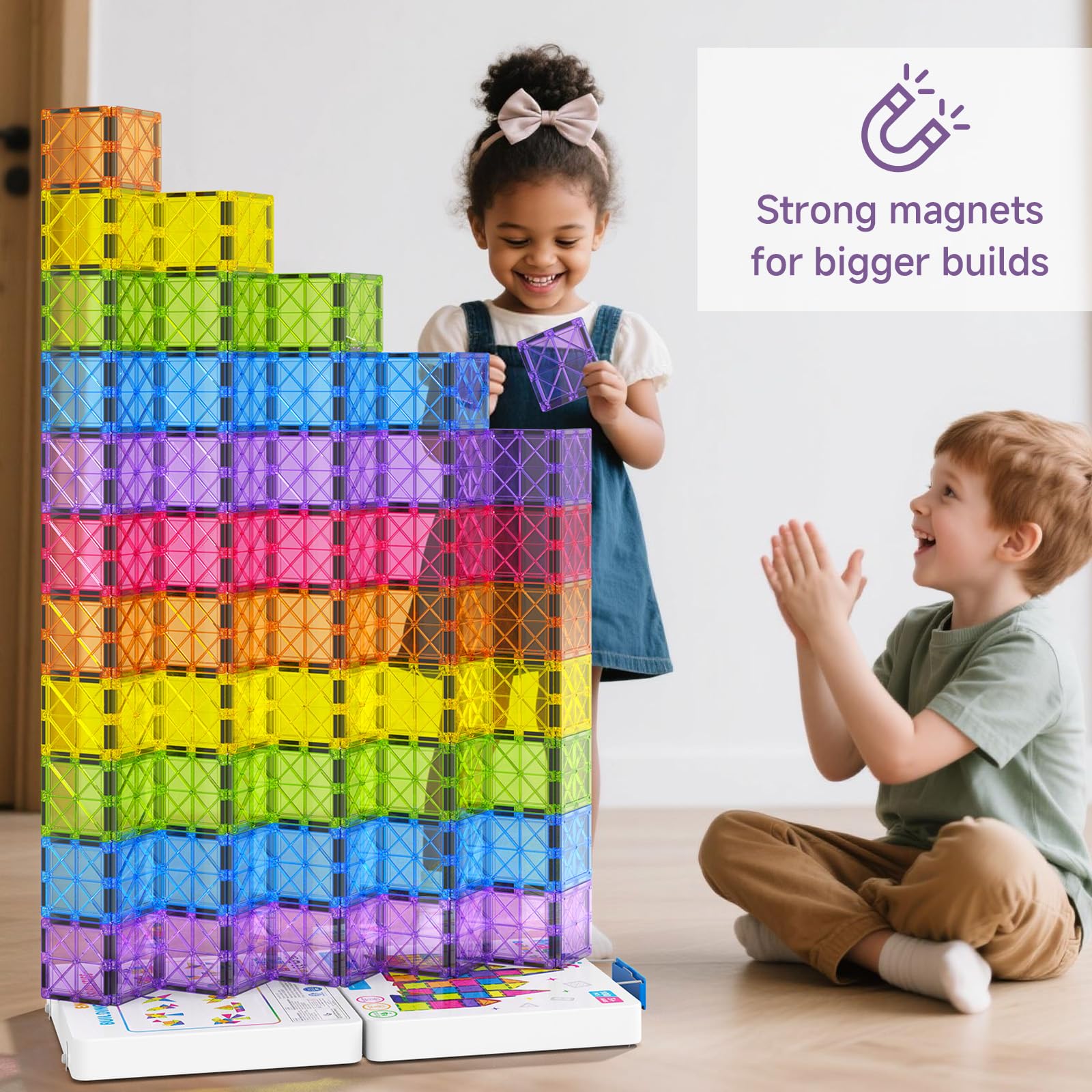 MEIQ premium metal case with lid doubles as magnetic building base