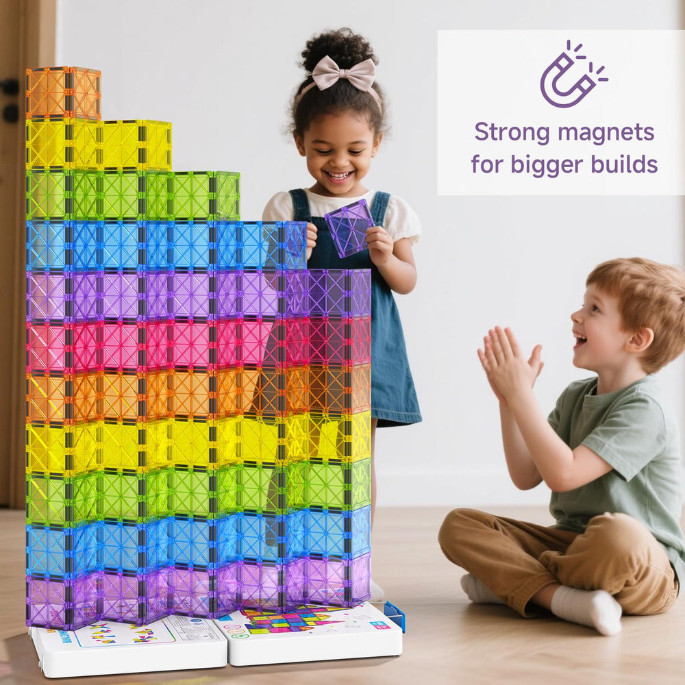 MEIQ premium metal case with lid doubles as magnetic building base