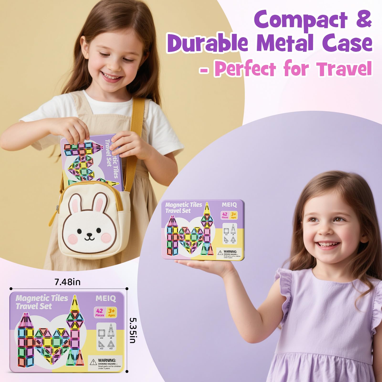 MEIQ tiles provide durable, child-safe building for solo or group play.