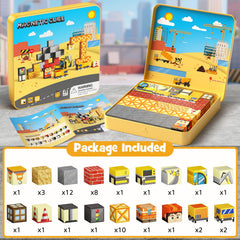 MEIQ 49pcs set supports spatial reasoning and hands-on exploration through colorful tiles.