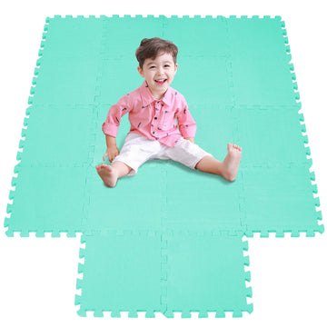Meiqicool assembled interlocking mat provides a spacious play area for kids
