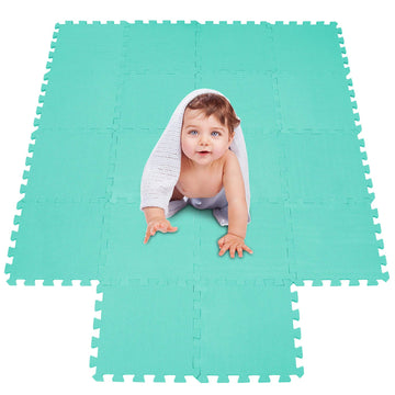 Meiqicool foam mat on hard floor cushions knees during active play