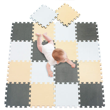 Meiqicool foam play mat interlocking tiles for a safe modular play area