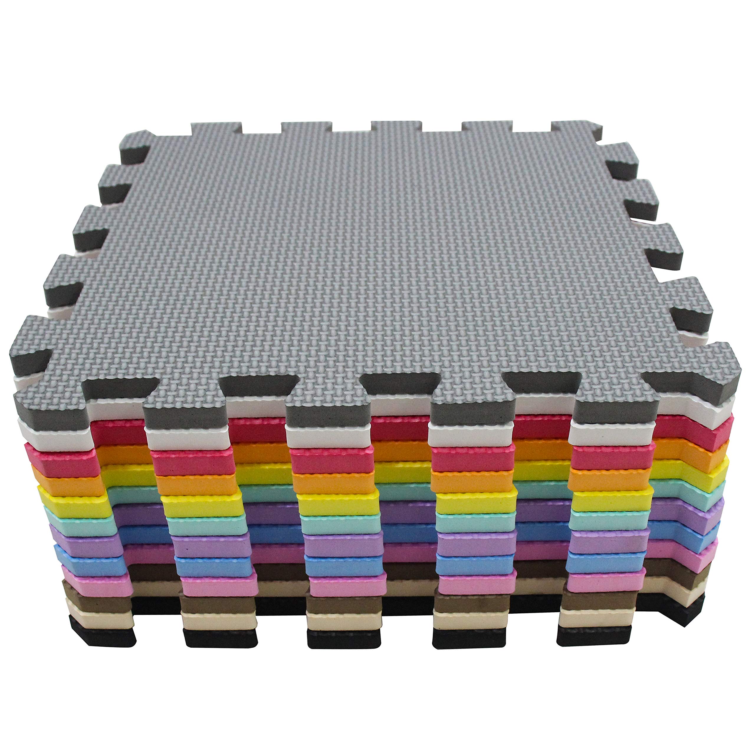 Meiqicool play mat edge locking system for quick, secure setup