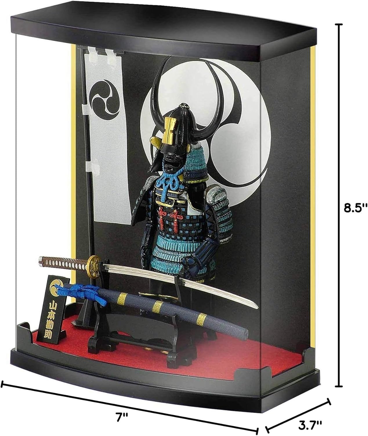 Meister Japan samurai figure emphasizes strong-willed personality on display.