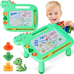 MEJCFARI dinosaur magnetic drawing board with four-color area for vivid doodles
