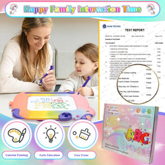 MEJCFARI doodle board color sections help kids learn colors during fun drawing