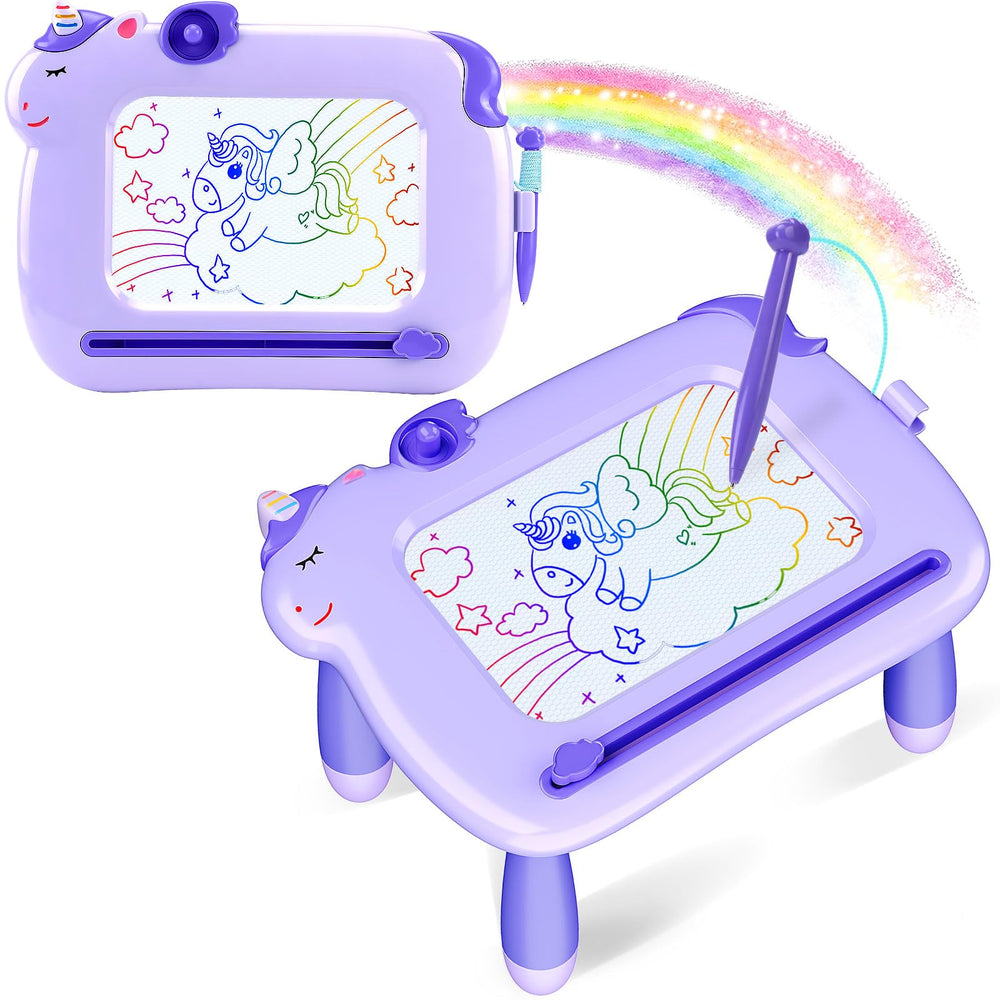 MEJCFARI magnetic drawing board unicorn surface for toddlers supports color recognition and creativity