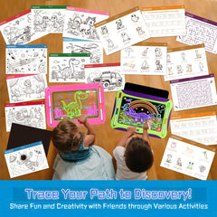 MEJCFARI washable markers and damp cloth for easy cleanup