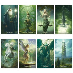Mekasthos Elf Tarot card back design for secure, shuffled readings.