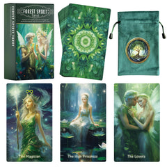 Mekasthos Elf Tarot Deck front cards, ideal for beginner readings and daily guidance.